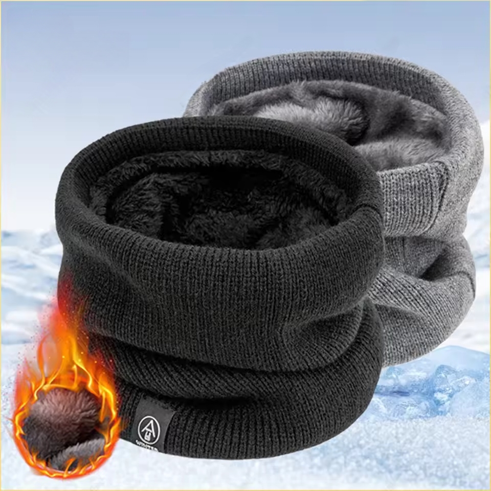 Women'S Winter Accessories Set - وشاح دافئ للرقبة في الشتاء مبطن