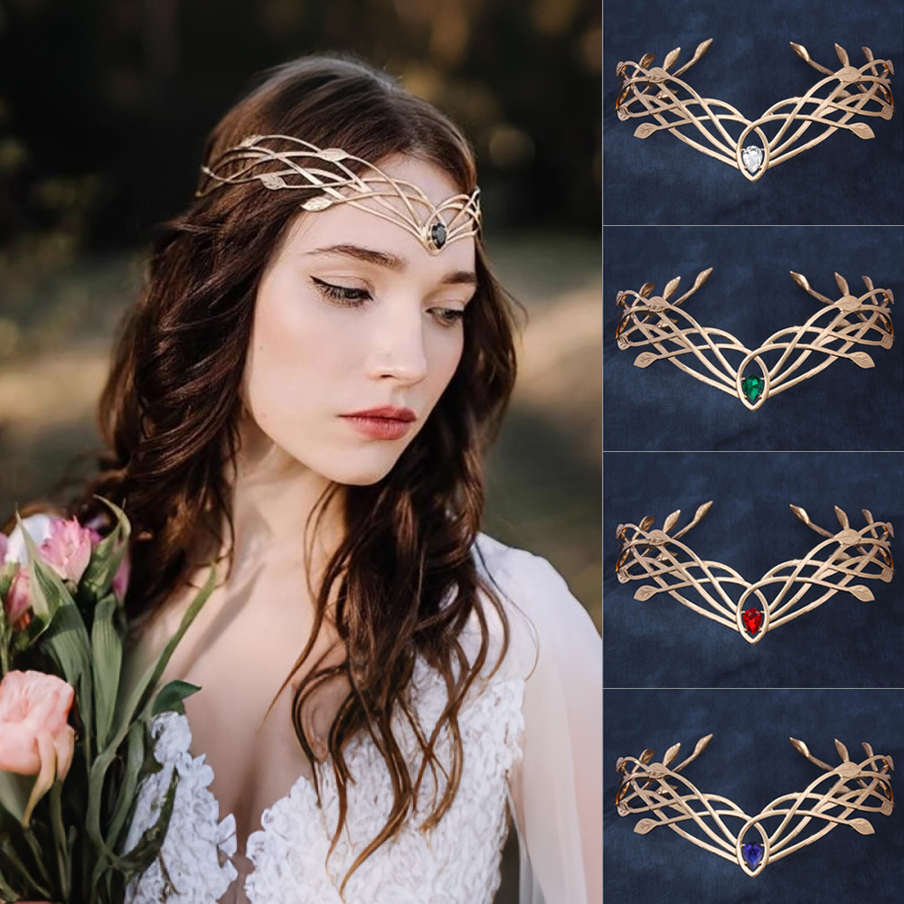 Women Accessories Aesthetic - الفاخرة التيجان Headbands للنساء ورقة كريستال