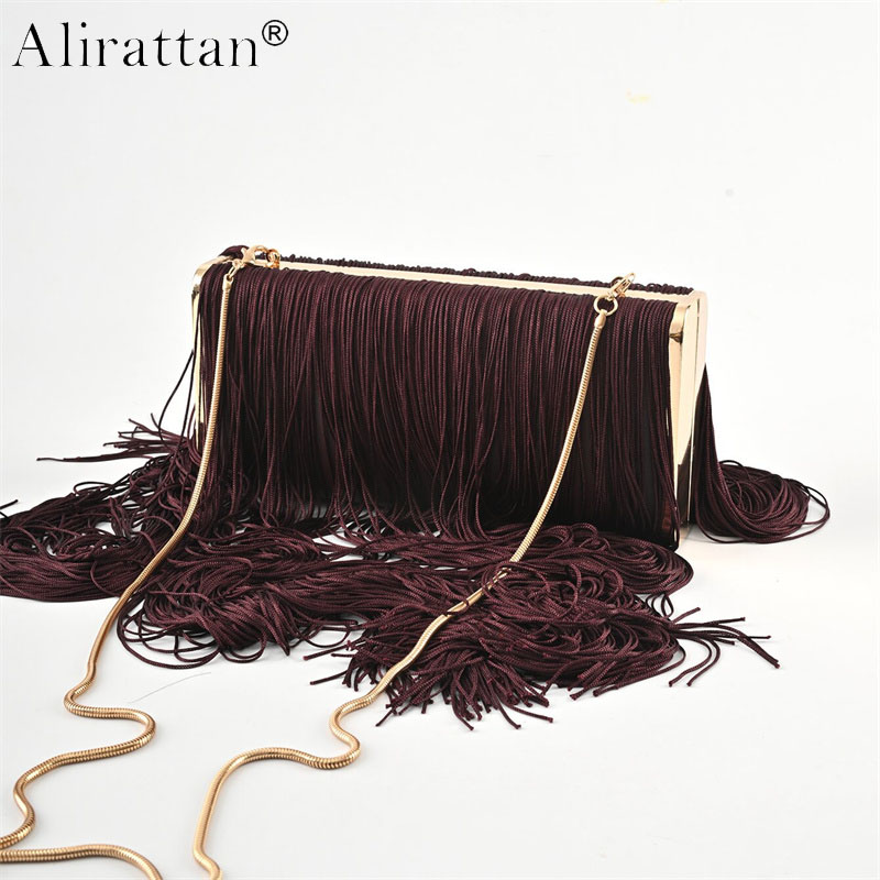 Women'S Accessories Purse - حقيبة سهرة جديدة يدوية الصنع بشراشيب