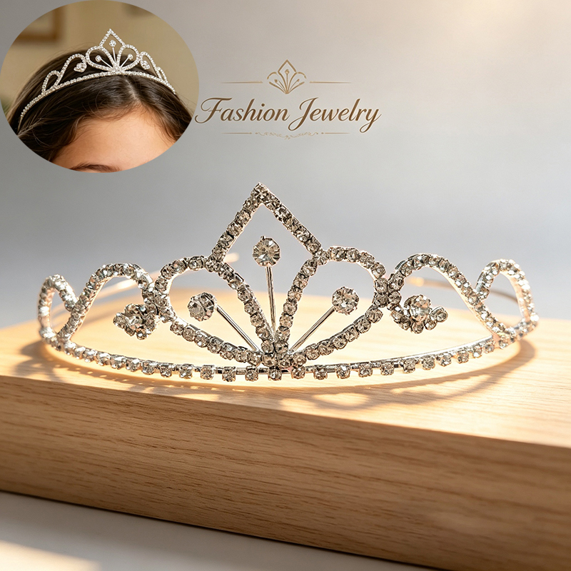 تاج زفاف فضي اللون مرصع بالأحج - مراجعة Women Accessories Aesthetic وسعره