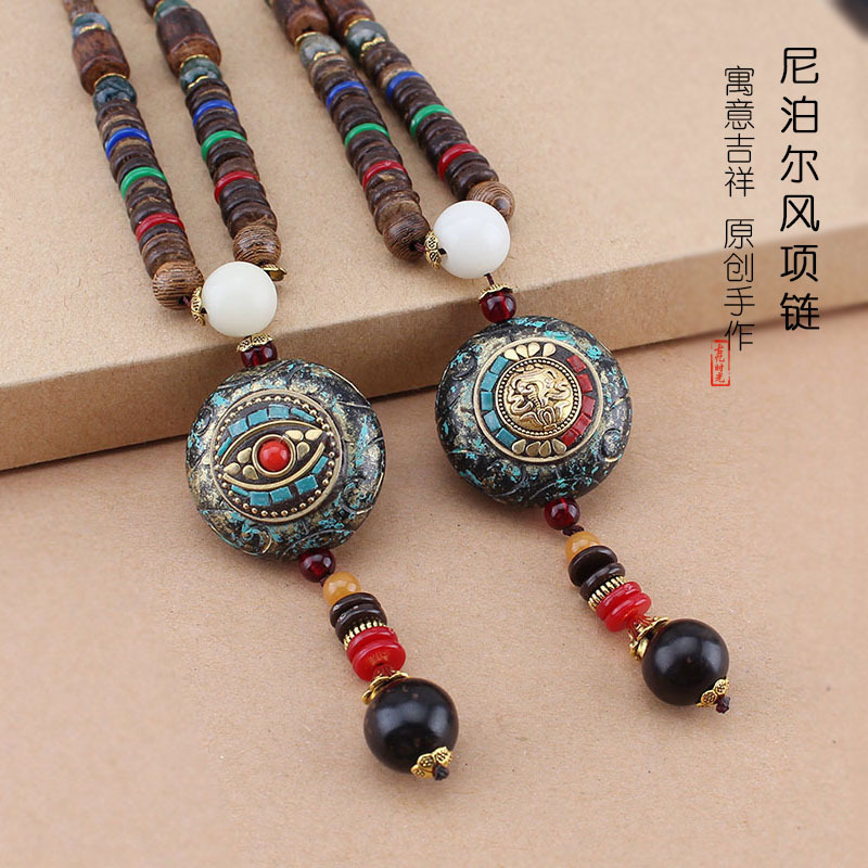 نيبال قلادة سترة سلسلة خشبية ب - مراجعة Women Accessories Nepal وسعره
