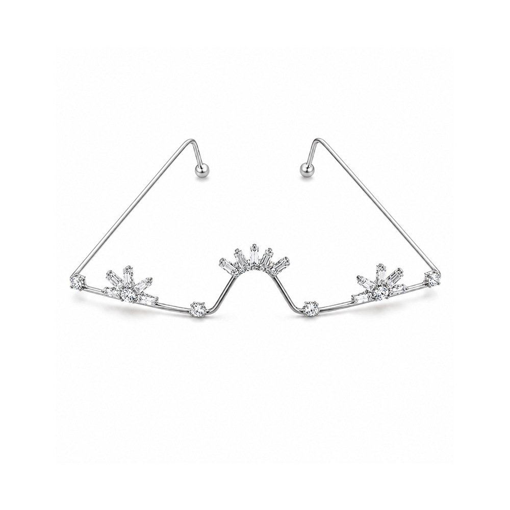 نظارات جديدة بدون إطار مزينة ب - مراجعة Women Accessories Photos وسعره