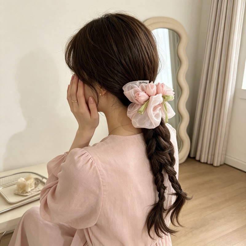 ربطة شعر مرنة على شكل زهرة الت - مراجعة Women Accessories Photos وسعره
