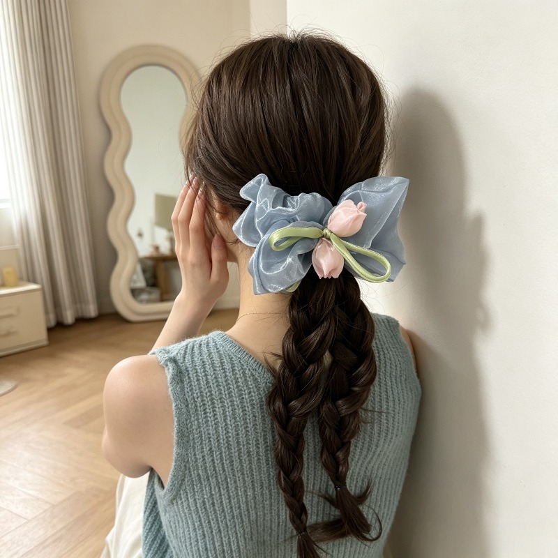 ربطة شعر مرنة على شكل زهرة الت - مراجعة Women Accessories Photos وسعره