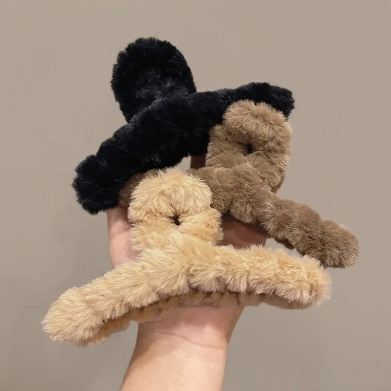 مشبك شعر كبير من القطيفة على ش - مراجعة Women'S Winter Accessories Set وسعره