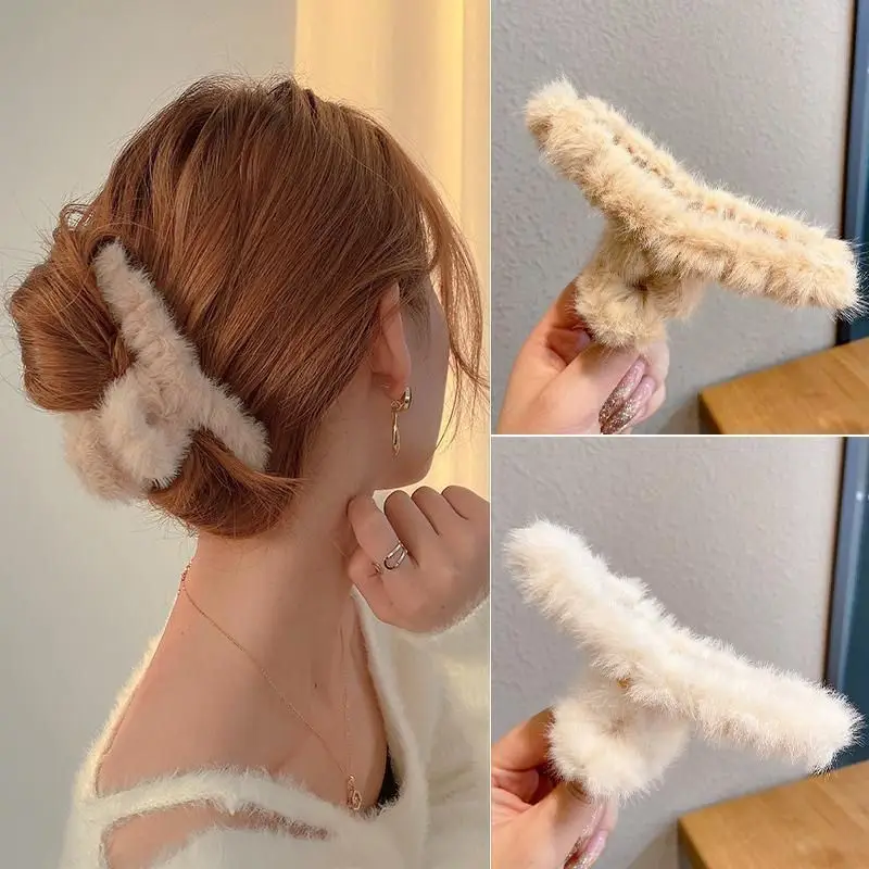 مشبك شعر كبير من القطيفة على ش - مراجعة Women'S Winter Accessories Set وسعره