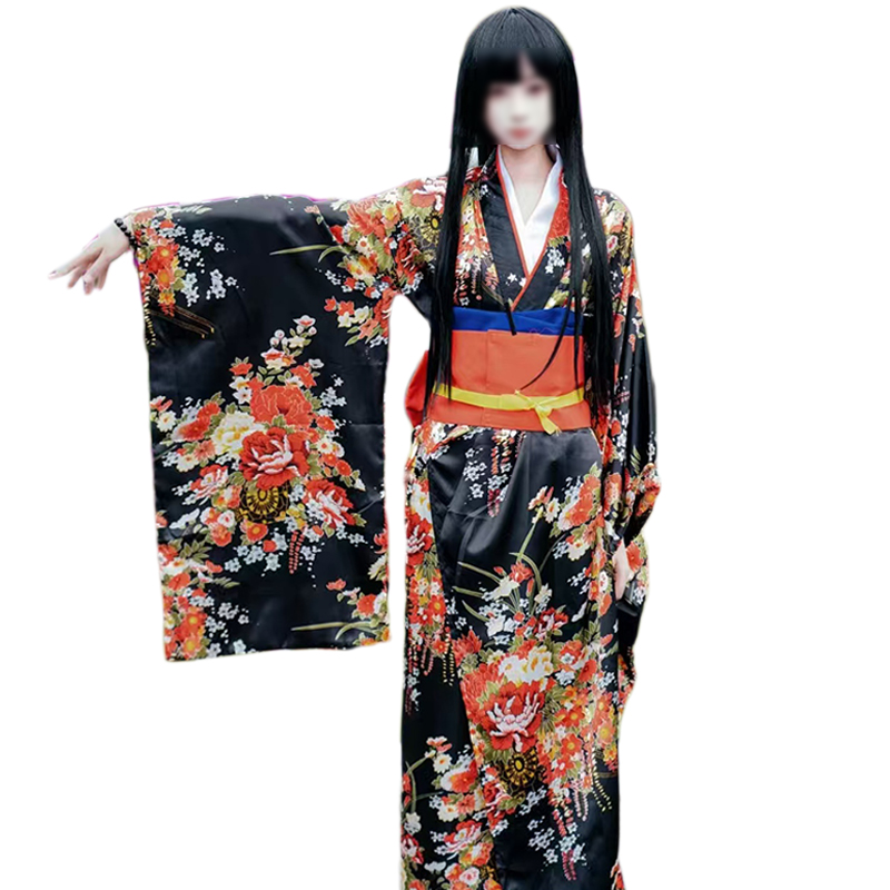 أزياء أنيمي Jigoku Shoujo التأ - مراجعة Women'S Kimono Accessories وسعره