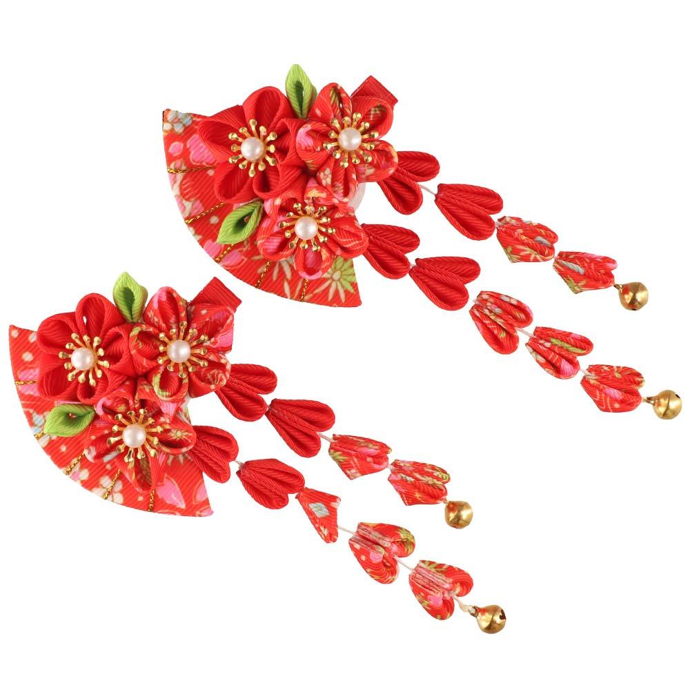 دبوس شعر بشرابات على شكل مروحة - مراجعة Women'S Kimono Accessories وسعره