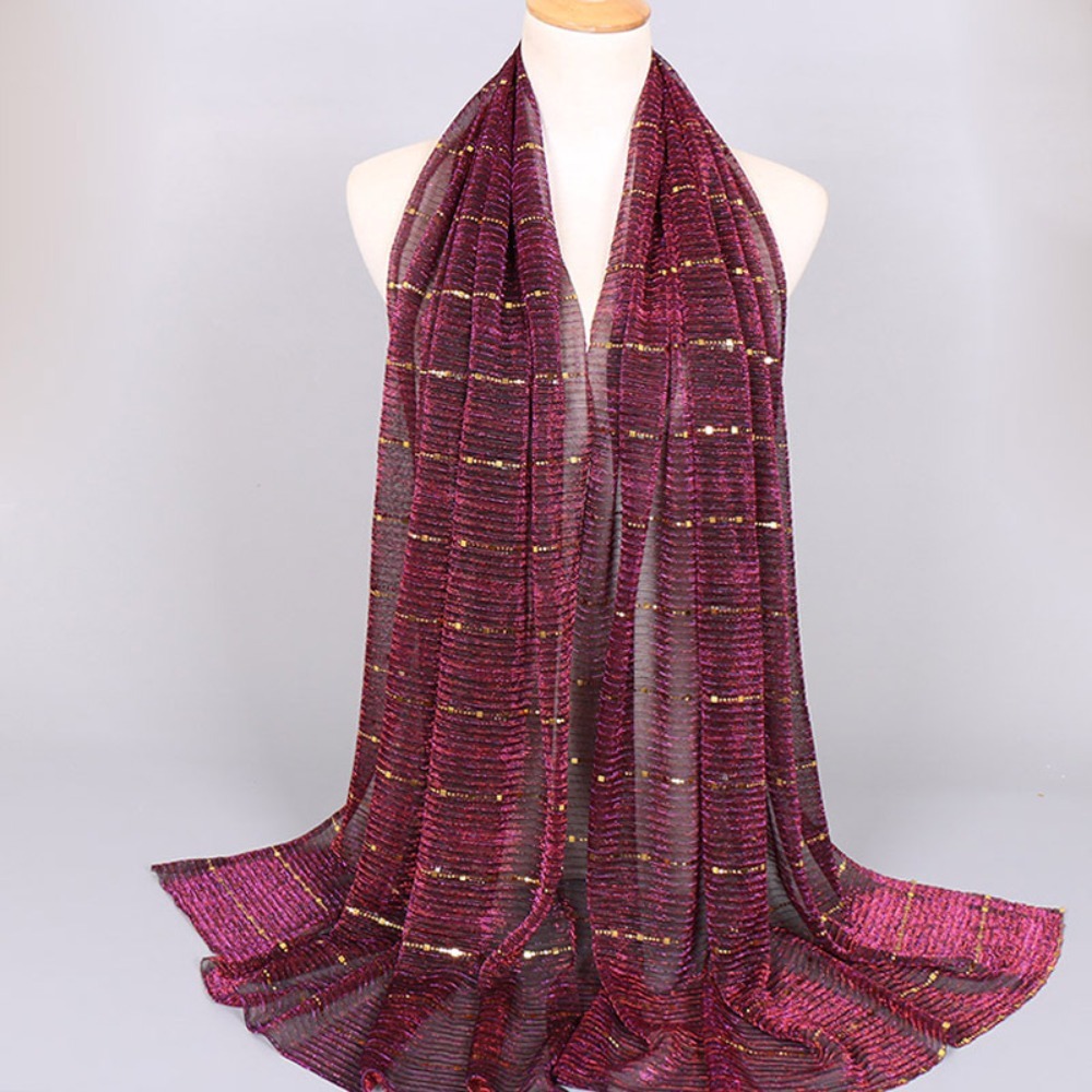 شال جديد بلون موحد للنساء على  - مراجعة Women'S Winter Accessories Set وسعره