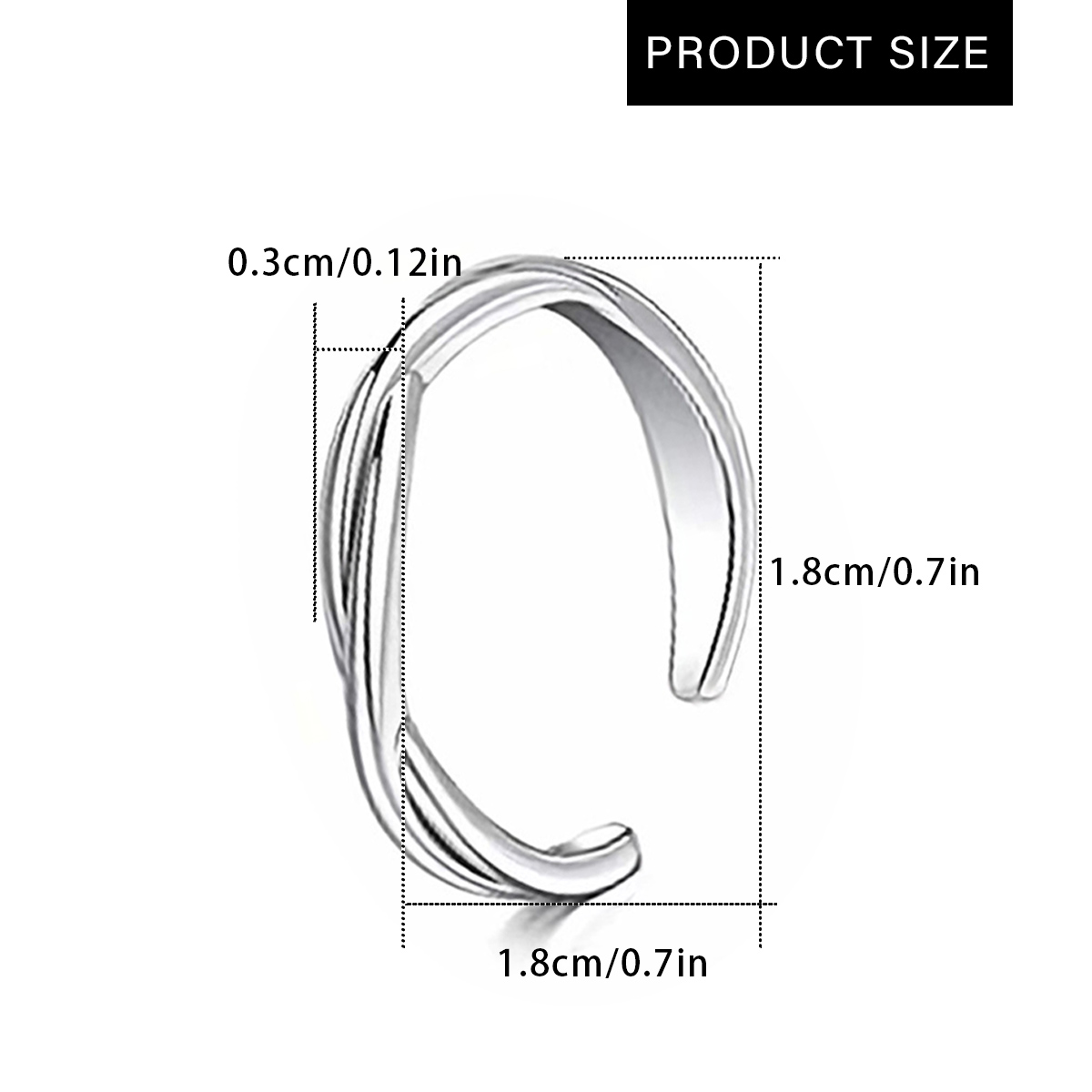 خاتم قدم نسائي من الفولاذ المق - مراجعة Ring Set Adjustable وسعره