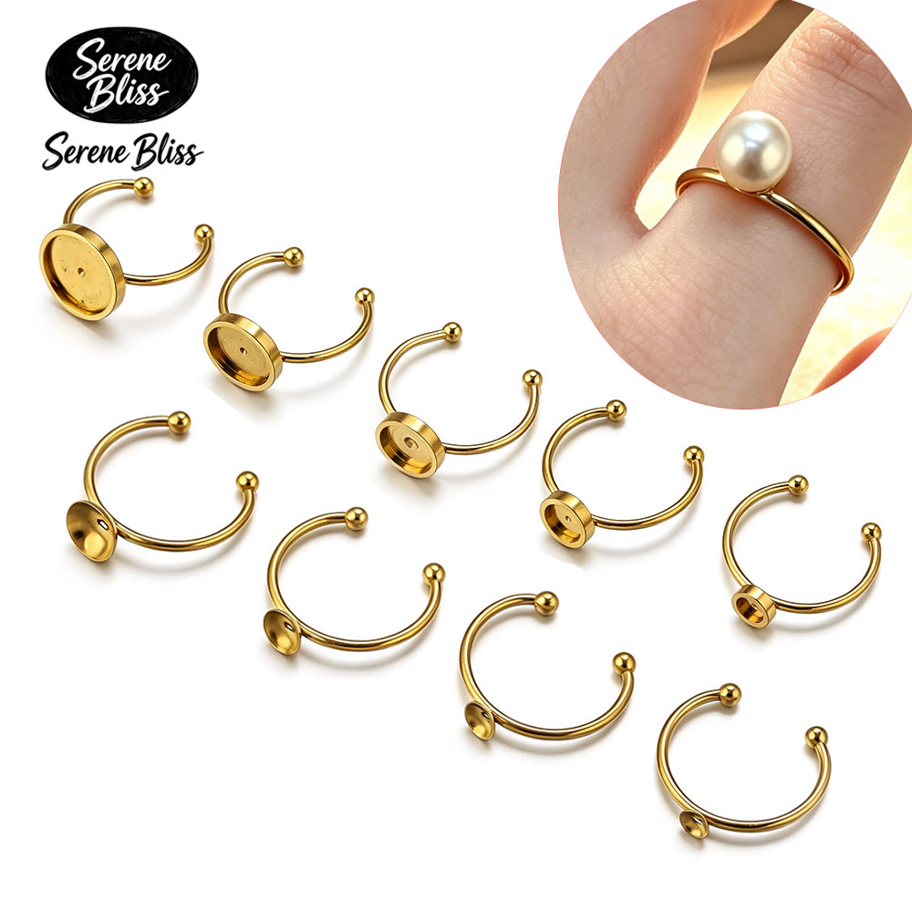 10 قطع من قواعد الخواتم المستد - مراجعة Ring Set Adjustable وسعره