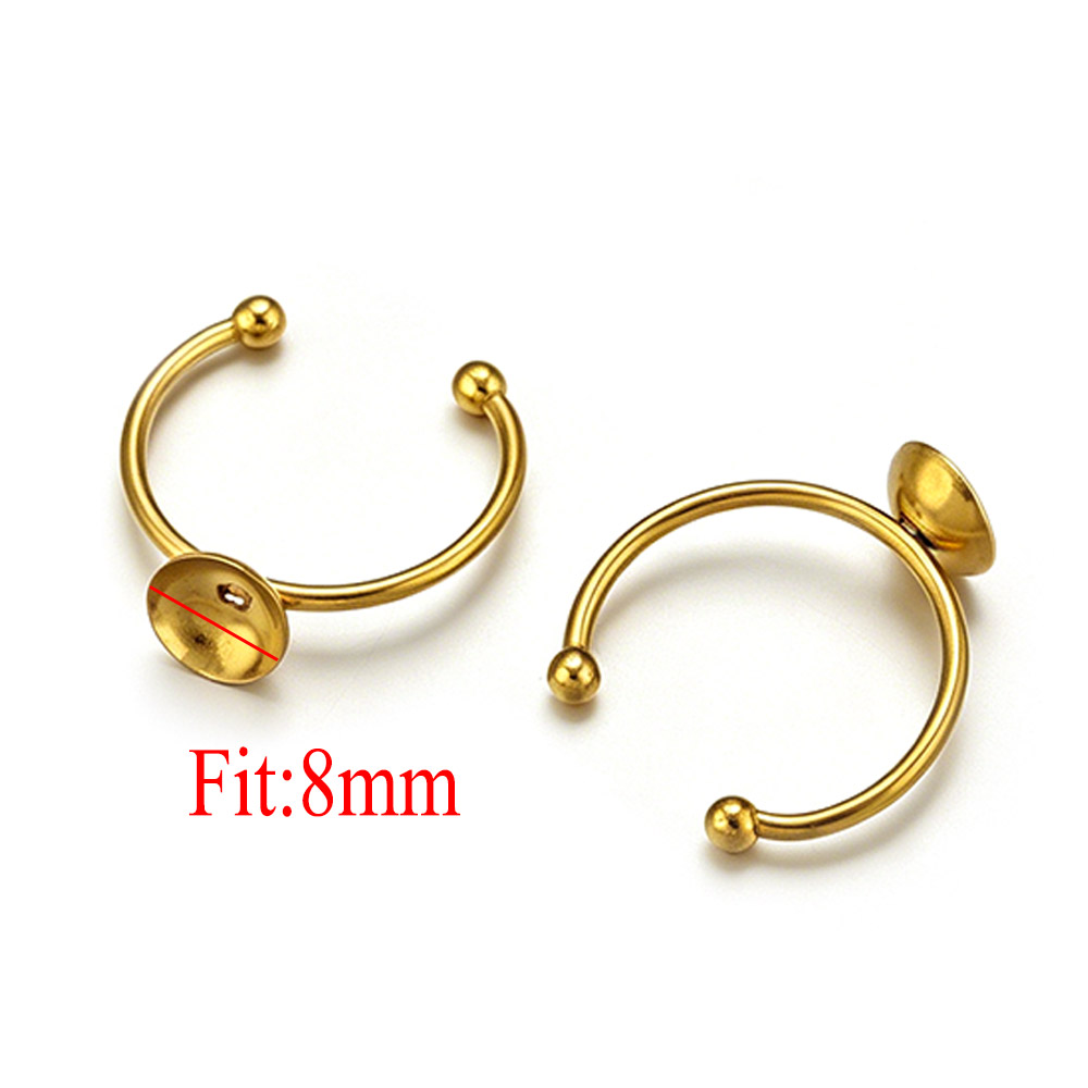 10 قطع من قواعد الخواتم المستد - مراجعة Ring Set Adjustable وسعره