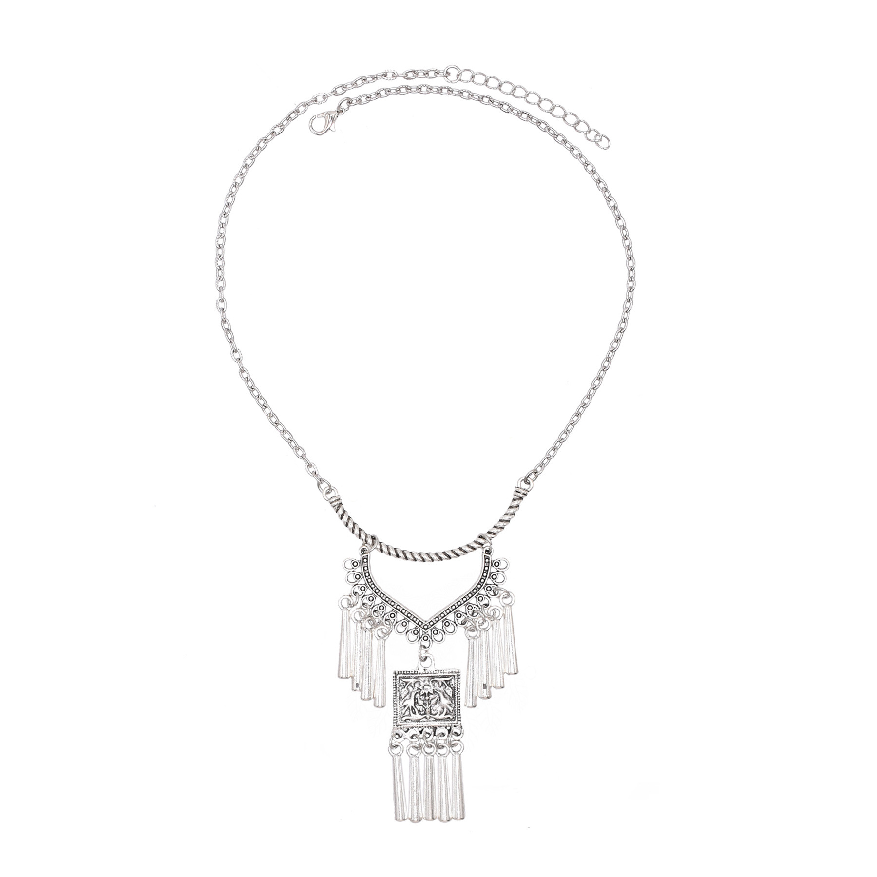 خمر فضي العرقية عنصر قلادة قلا - مراجعة Women Accessories Nepal وسعره