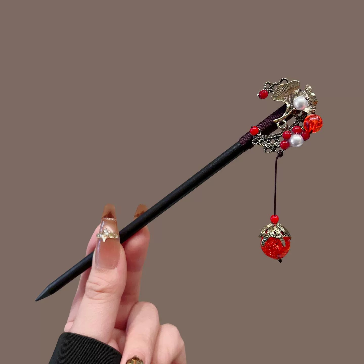 دبوس شعر خشبي عتيق للنساء عصا  - مراجعة Women Accessories Aesthetic وسعره