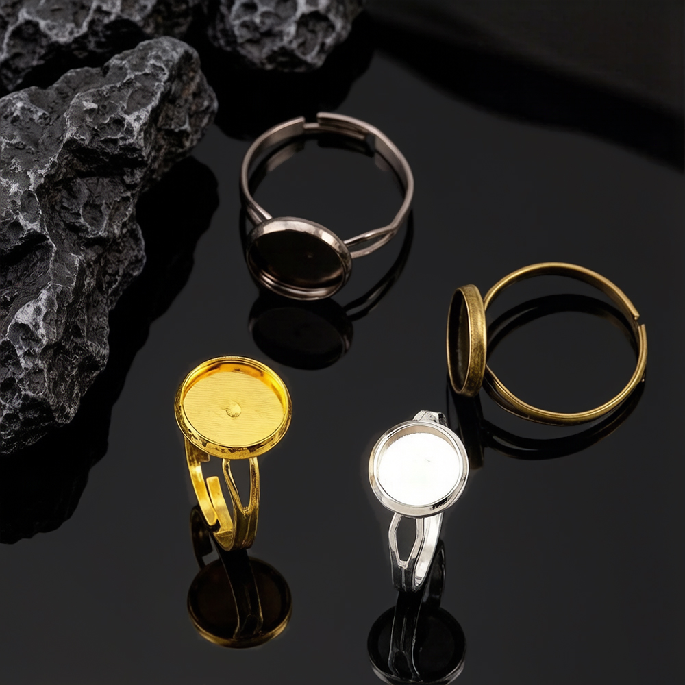 10 قطع/مجموعة قاعدة خاتم فارغة - مراجعة Ring Set Adjustable وسعره