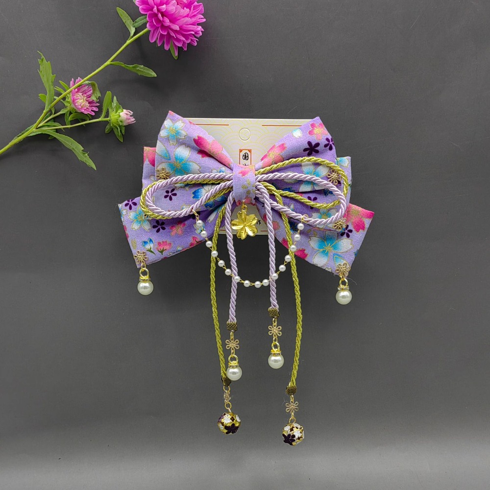 مشبك شعر على شكل فيونكة بنمط ي - مراجعة Women'S Kimono Accessories وسعره