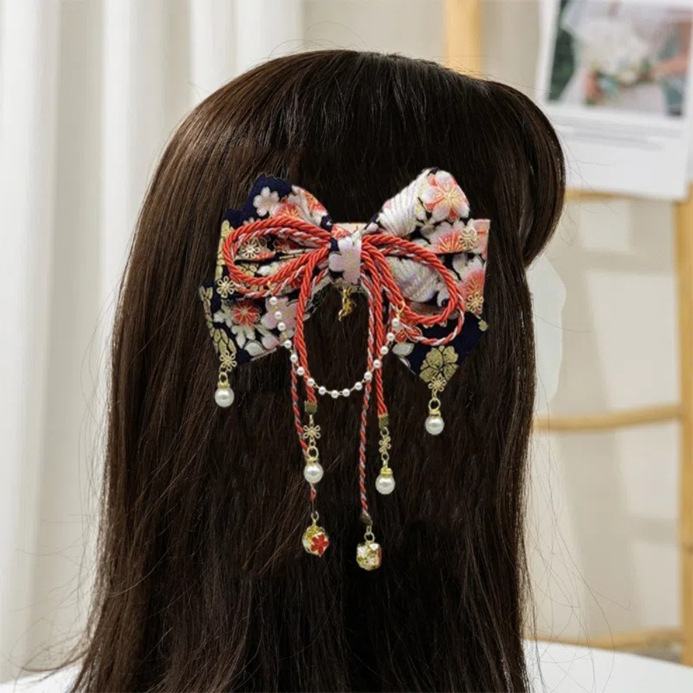مشبك شعر على شكل فيونكة بنمط ي - مراجعة Women'S Kimono Accessories وسعره