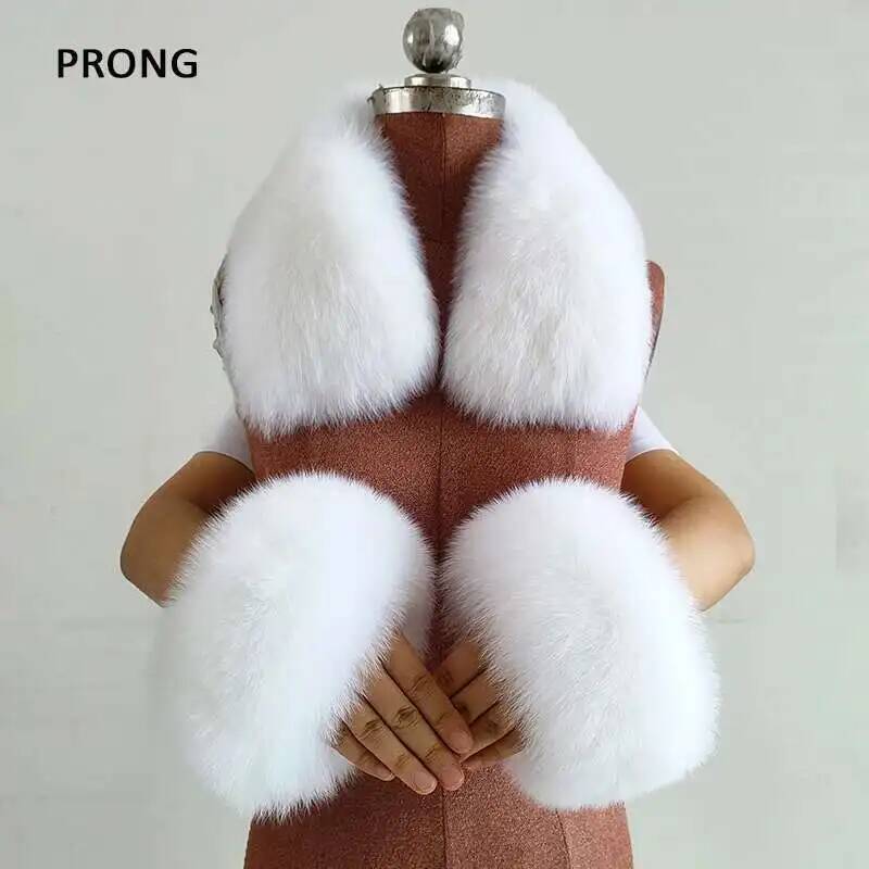 الشتاء الفراء الحقيقي طوق والأ - مراجعة Women'S Winter Accessories Set وسعره
